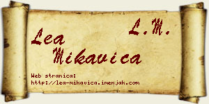Lea Mikavica vizit kartica